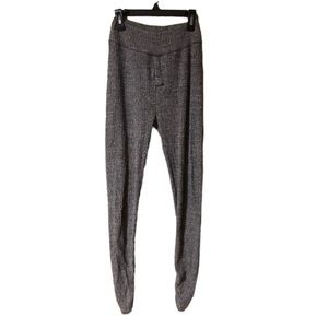 American Eagle AERIE ribbed gray sleep pants bottoms 3 clasp Size small